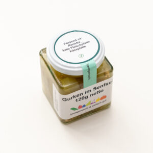 Gurken im Senfsud